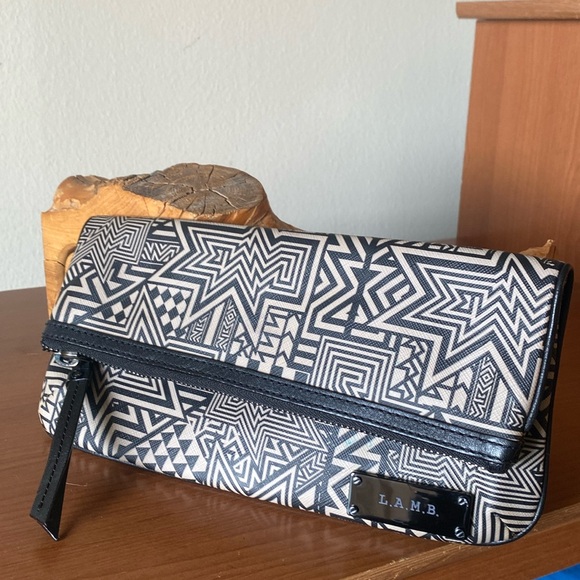 L.A.M.B. Handbags - L.A.M.B. Fold-Over Clutch